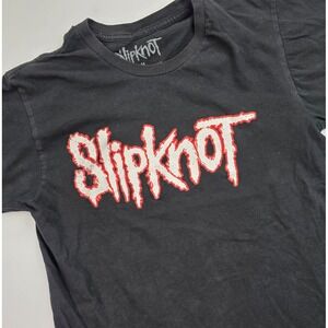 Slipknot Mens Logo Tshirt Graphic Tee Size M Black Corey Taylor Metal Rock